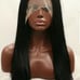 Slay queen black double braid lace wig