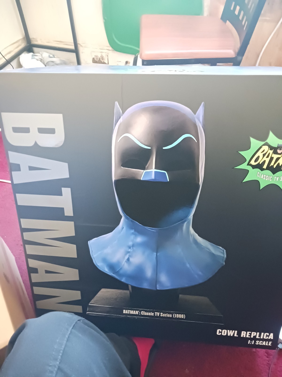 DC Direct: Batman Classic TV Series 1966 - Cowl Replica - 1:1 Scale