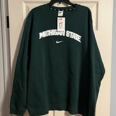 NEW Men’s MSU Nike Sweatshirt crewneck pullover Michigan State Spartans 2XL