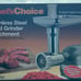 Chef's Choice 797 Food Grinder Attachment Stainless Steel Meat Sausage Stuffing
