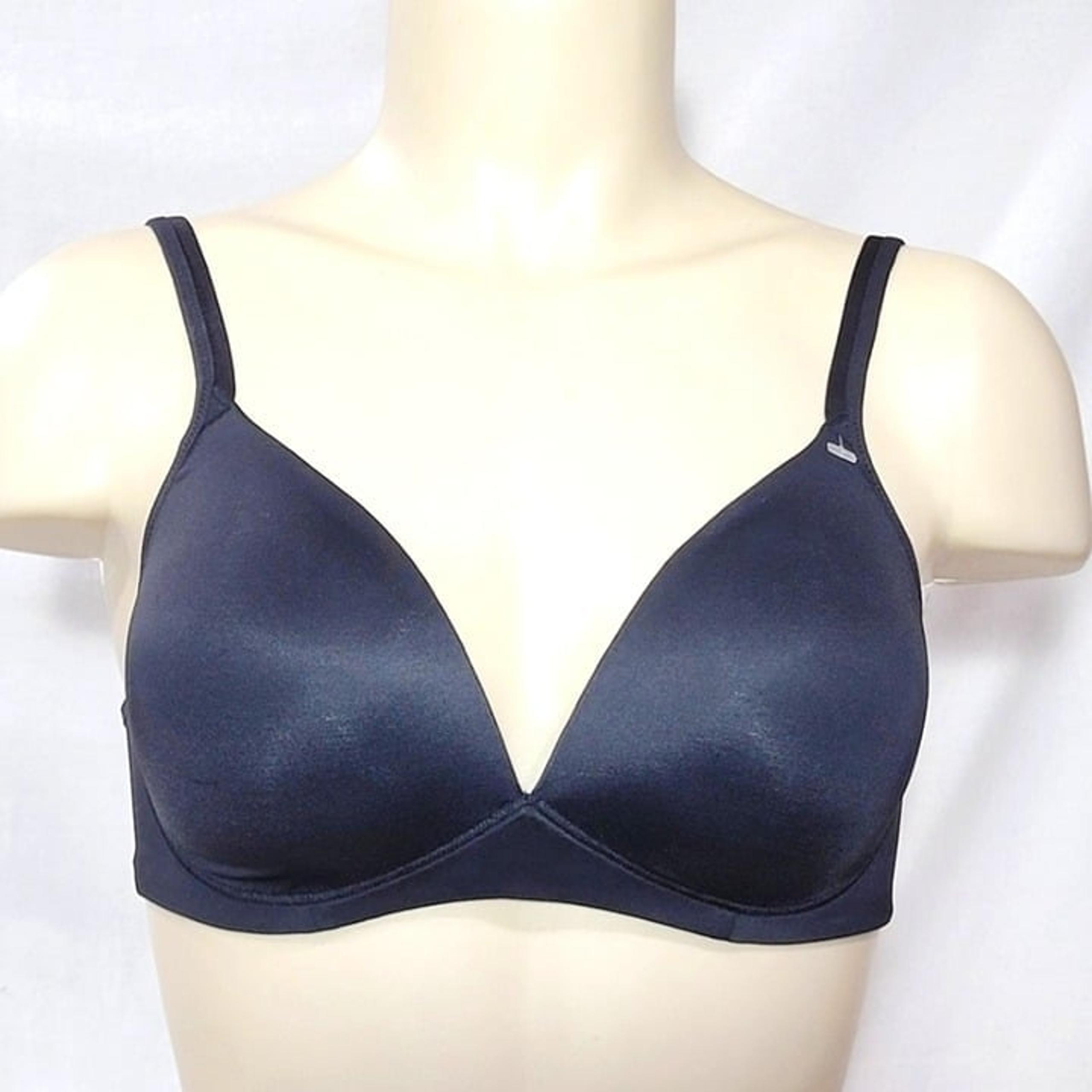 34C Warners 1298 Elements Of Bliss Wire-Free Bra Black NWOT