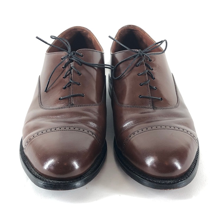 Bostonian Brown Leather Oxfords with Classic Design Size 10 1/2