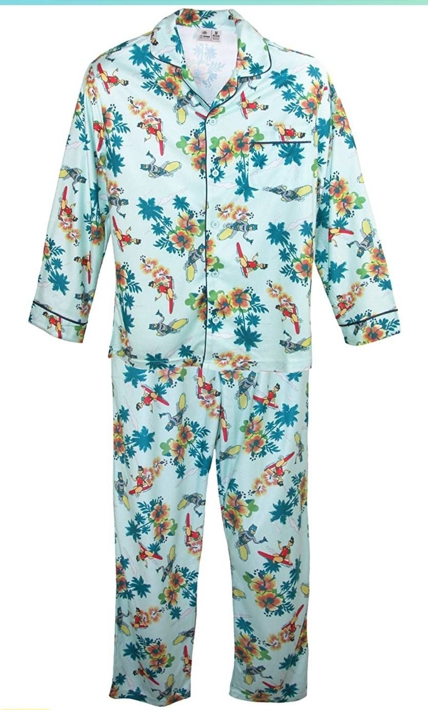Batman & Robin Mens Retro Pajama Set