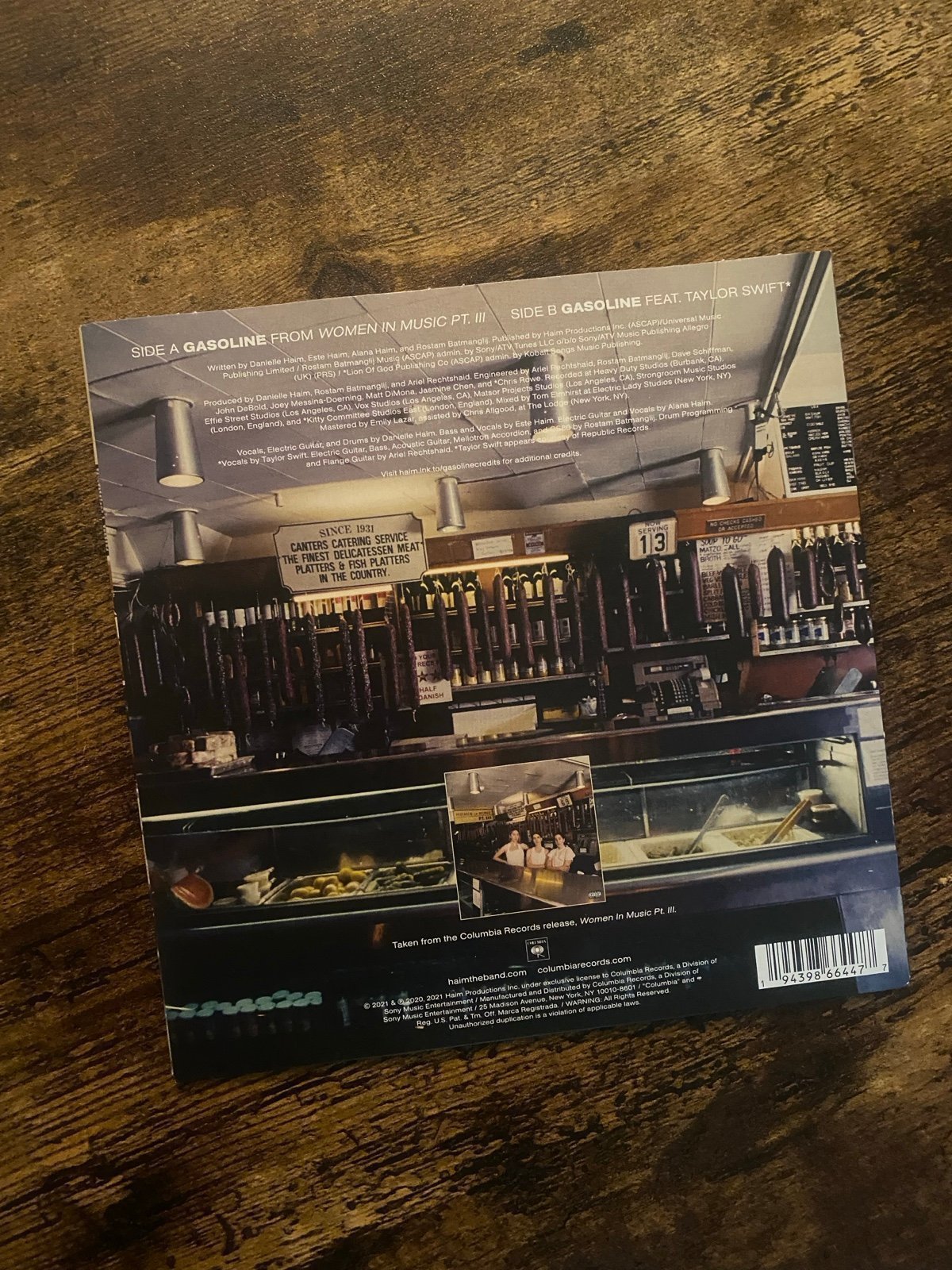 Haim - Gasoline ft. Taylor Swift 7 inch ( RSD)