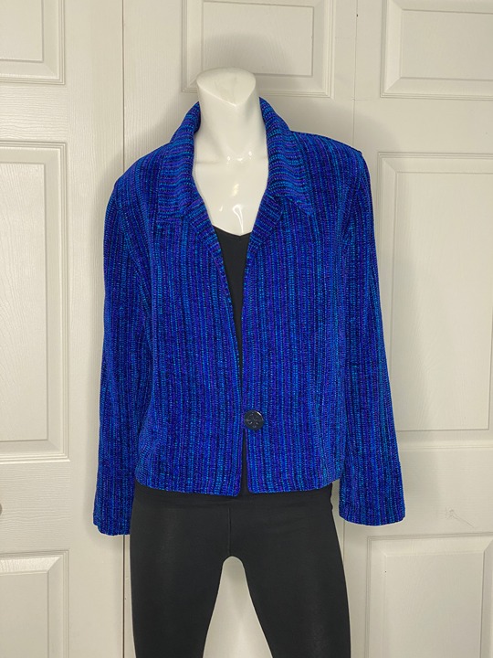MARGARET LENT Handwovens Jacket Sz M EUC!