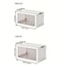 Plastic Foldable Storage Box With Doors, Stackable Clothes Storage-ADAW414