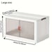 Plastic Foldable Storage Box With Doors, Stackable Clothes Storage-ADAW414