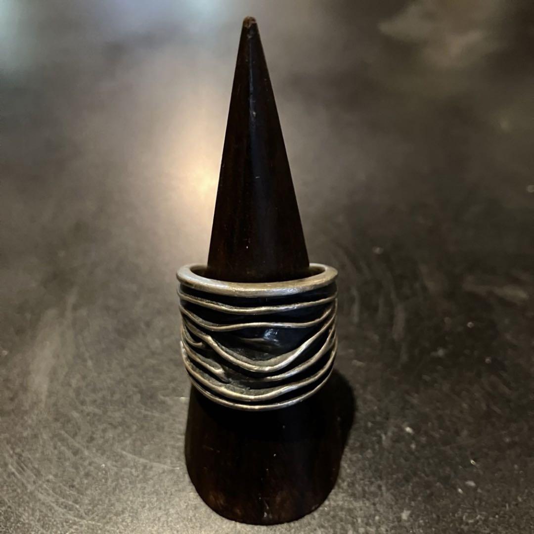 【当店限定販売】 SILVER925 MESSY DESIGN WIDE RING / Silver Ring アクセサリー