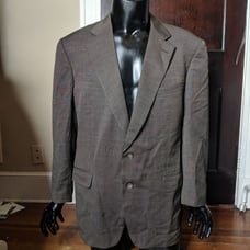 Valentino grey knit monogram blazer