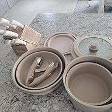15pcs Pots and Pans Set, Nonstick Cookware Set Detachable Handle