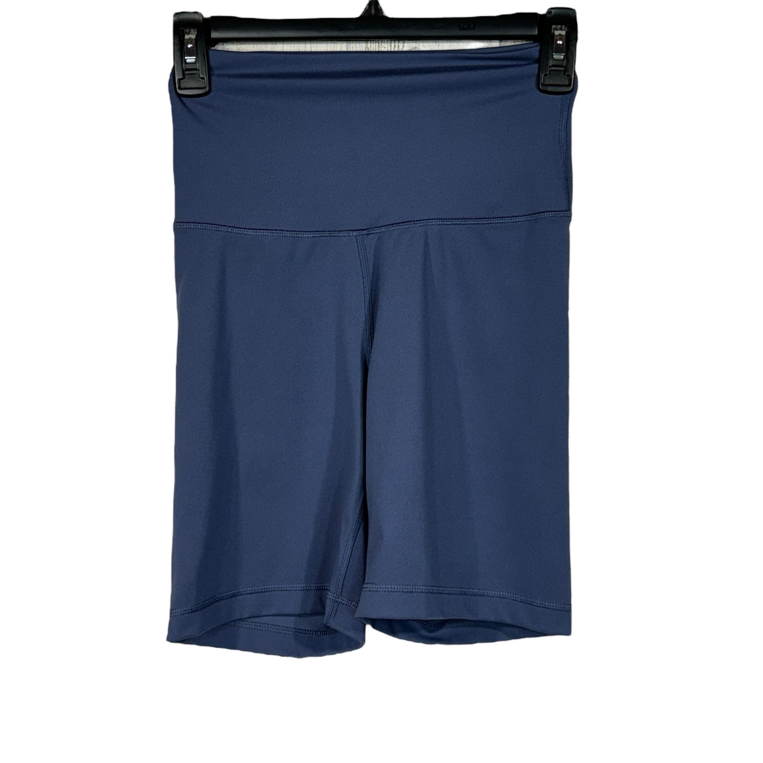 Yogalicious Small Lux Everyday 7” Shorts Hi-Rise Stretch Blue/Gray Activewear