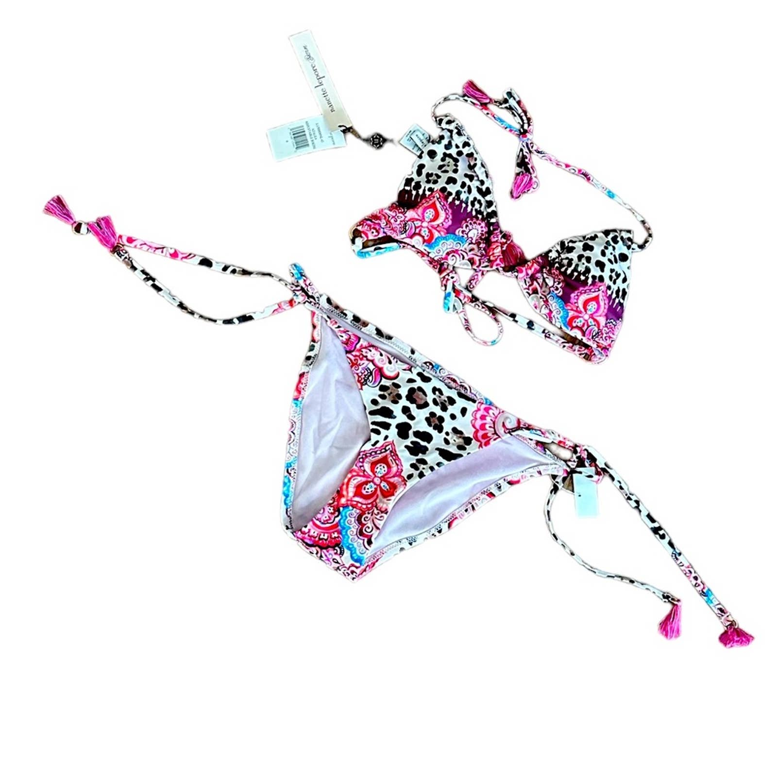 {Nanette Lepore} “Azalea” Triangle Bikini top with matching bottom