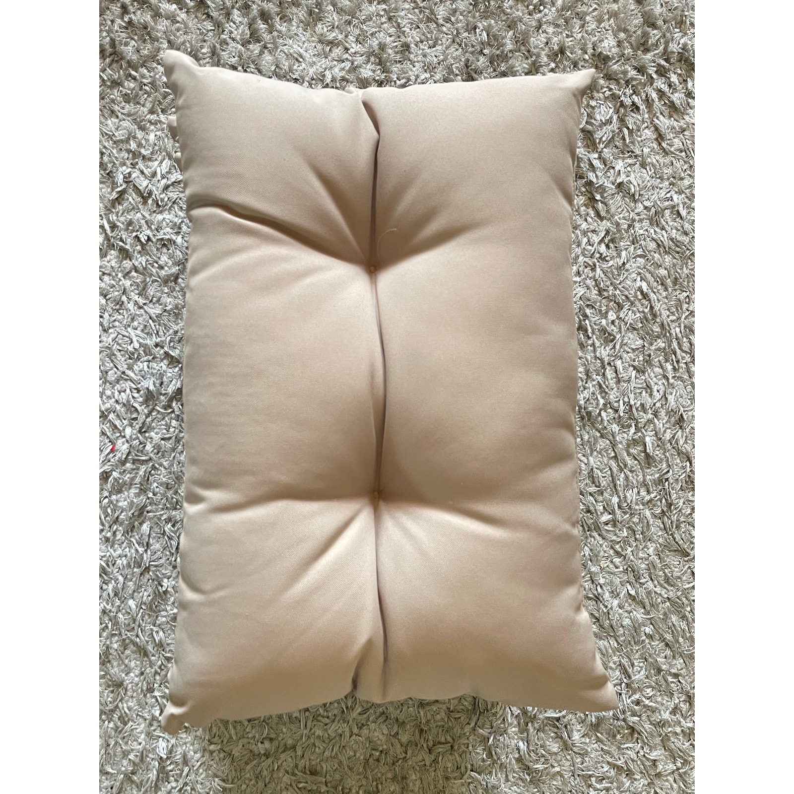 Set of 3 Rectangles 16 x 20” Cushions Pillows Outdoor Patio Beige