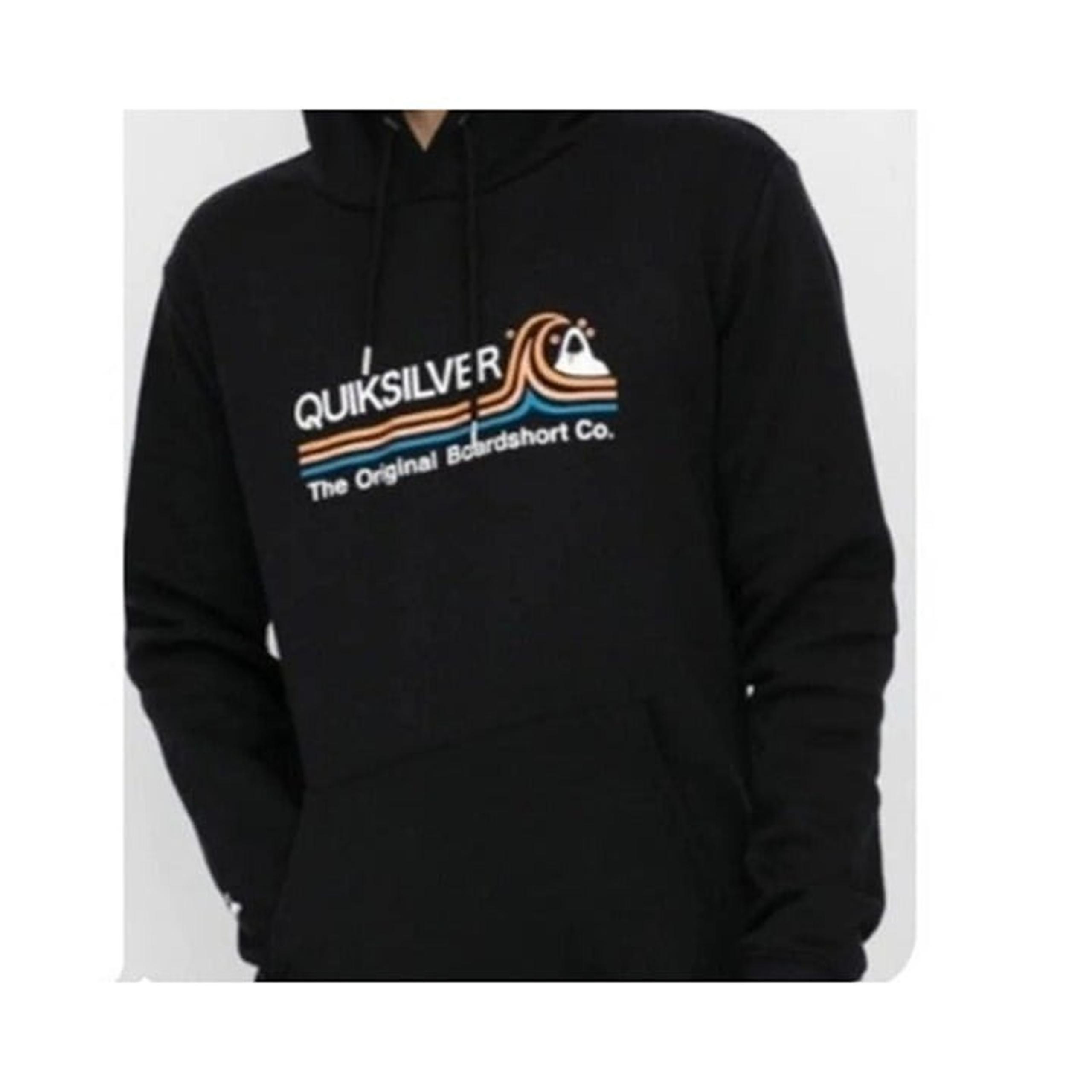 QUIKSILVER BLACK HOODIE SZ SMALL