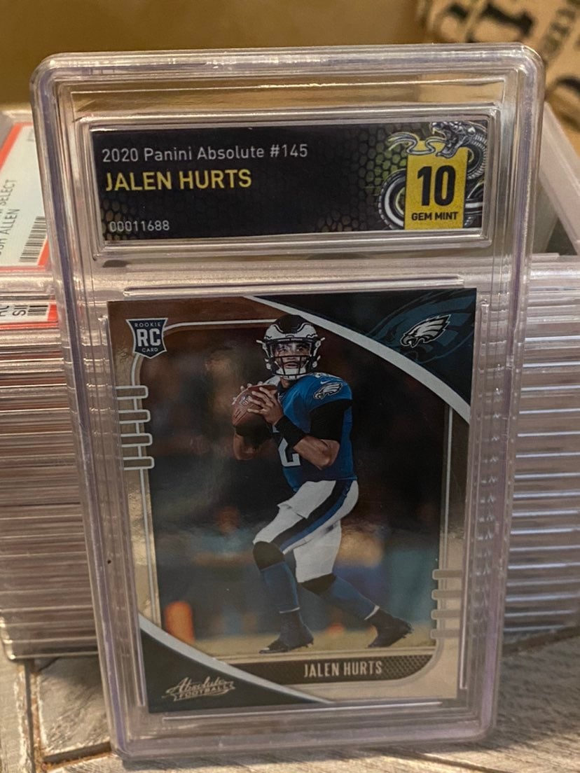 Jalen hurts rookie card BMG 10