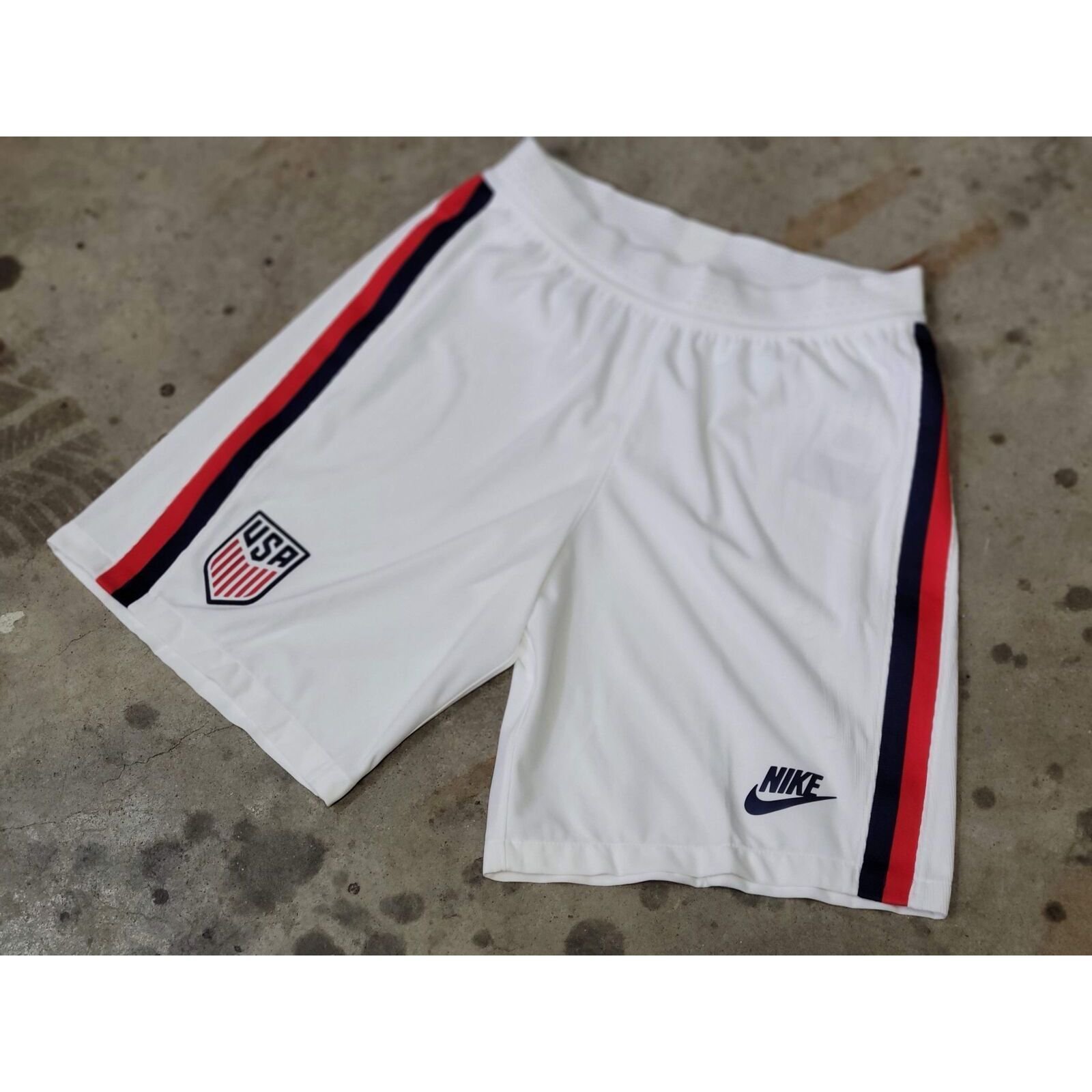 Nike Authentic Team USA On-Field White Home Soccer Short CD8053-100 Men Size S
