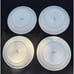 8 Thomson Pottery Christmas Snowman Lot 4 Plates 2 Mugs 1 Bowl Blue Sponge