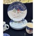 8 Thomson Pottery Christmas Snowman Lot 4 Plates 2 Mugs 1 Bowl Blue Sponge