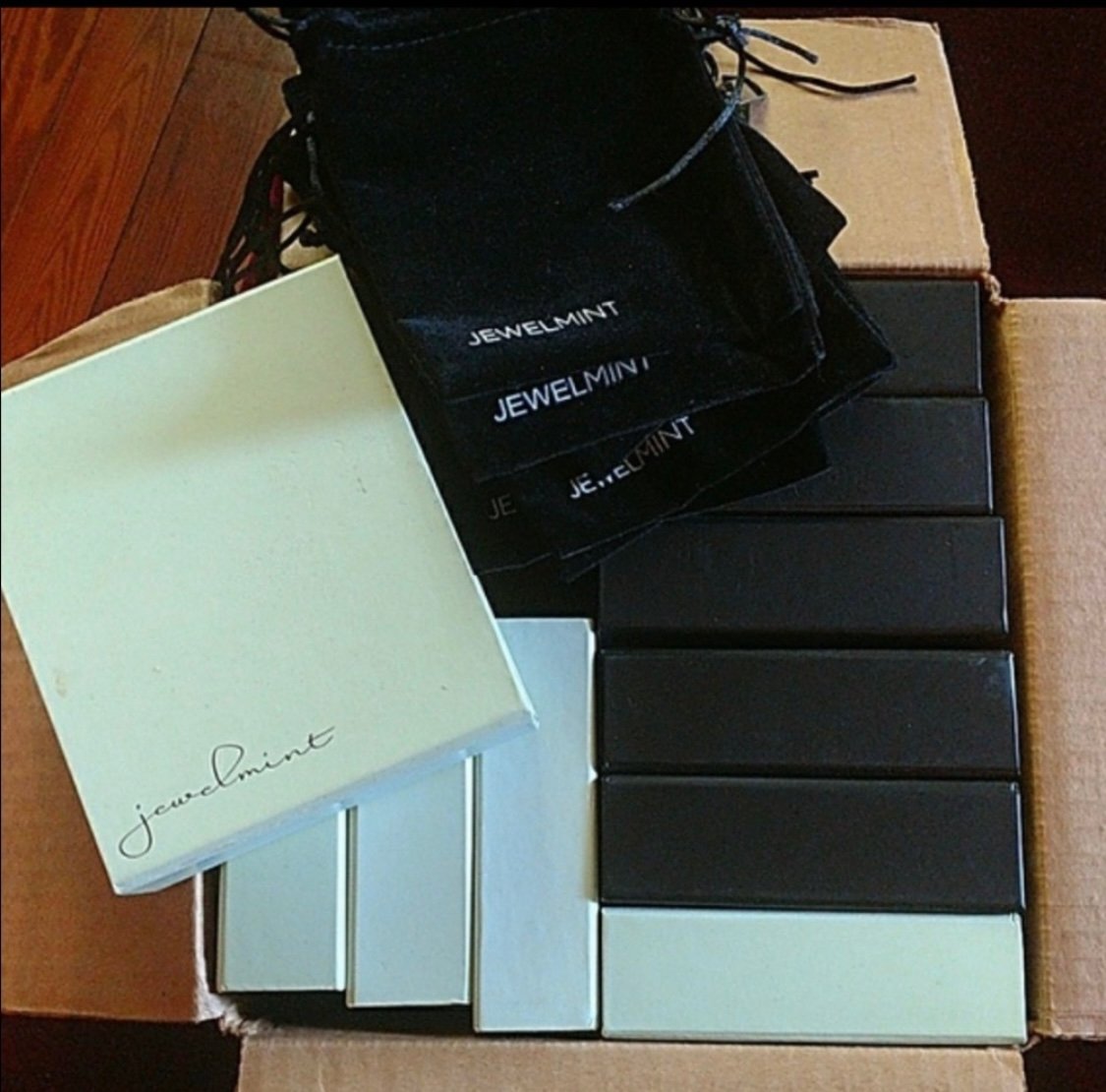Set of 10 Jewelmint boxes & 5 pouches