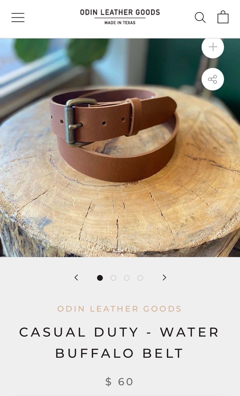 Brown Odin Leather Belts
