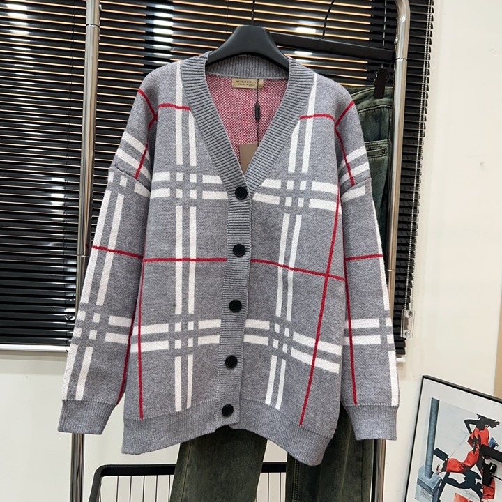 Striped cardigan sweater
