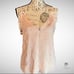 Rebecca Taylor Metallic Clip Ruffle Cami Silk Top Size 4