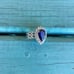 Beautiful New Sterling Silver .925 AAA Bluish/Purple & White CZs Size 10.5 Ring