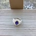 Beautiful New Sterling Silver .925 AAA Bluish/Purple & White CZs Size 10.5 Ring
