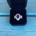 Beautiful New Sterling Silver .925 AAA Bluish/Purple & White CZs Size 10.5 Ring