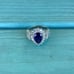 Beautiful New Sterling Silver .925 AAA Bluish/Purple & White CZs Size 10.5 Ring