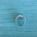 Beautiful New Sterling Silver .925 AAA Bluish/Purple & White CZs Size 10.5 Ring