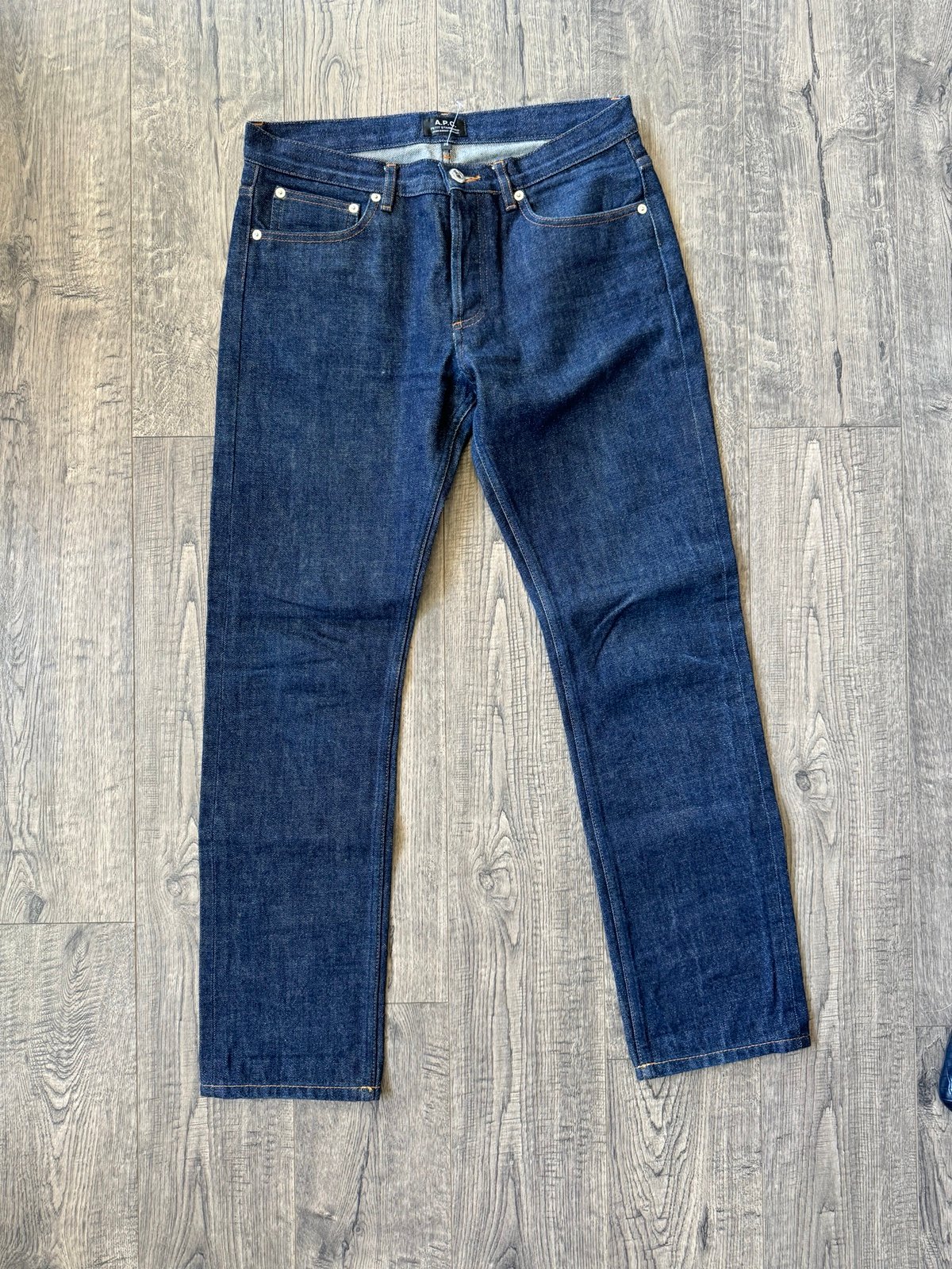 A.P.C. Petit Standard Jean Droit Etroit Dry Selvedge Denim Jeans