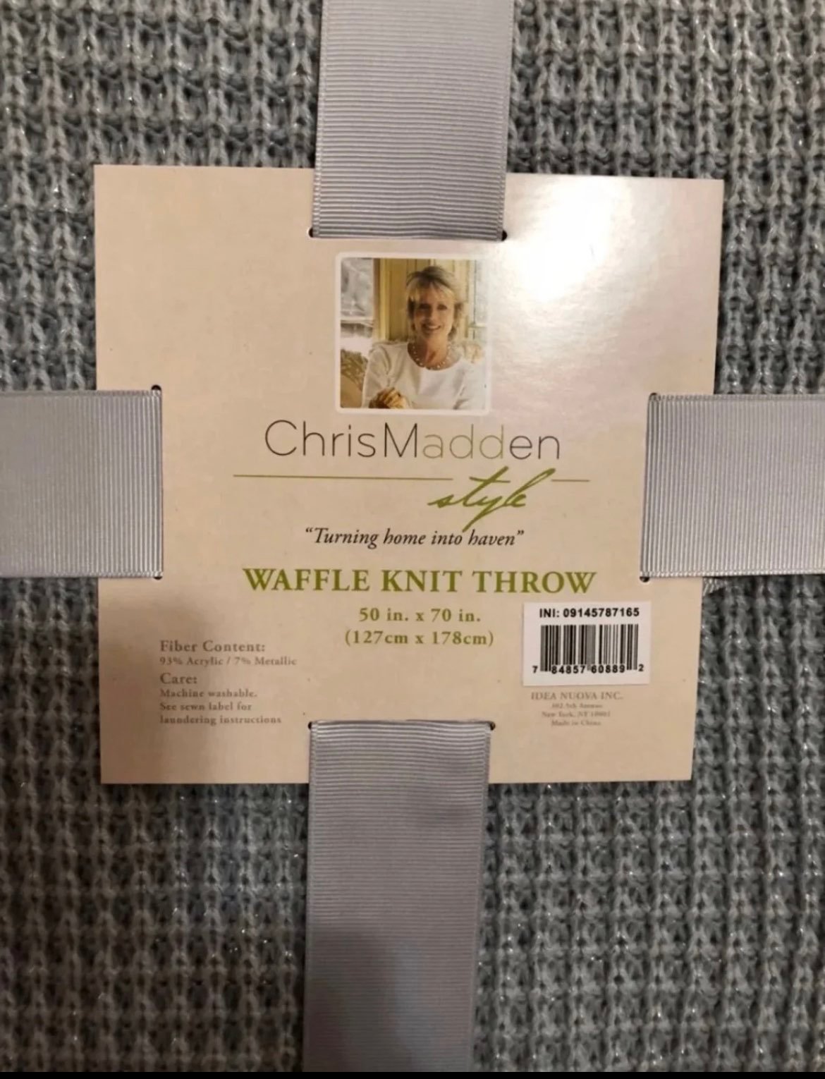 Waffle Knit throw