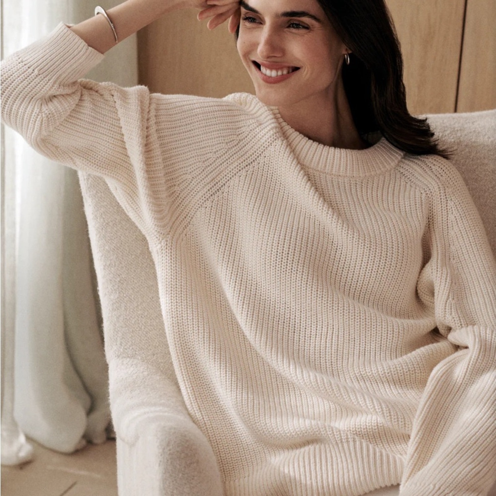 Jenni kayne fisherman sweater, cotton