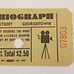 WC Fields Marx Brothers The Biograph M Street Georgetown Ticket Stubs 1960's
