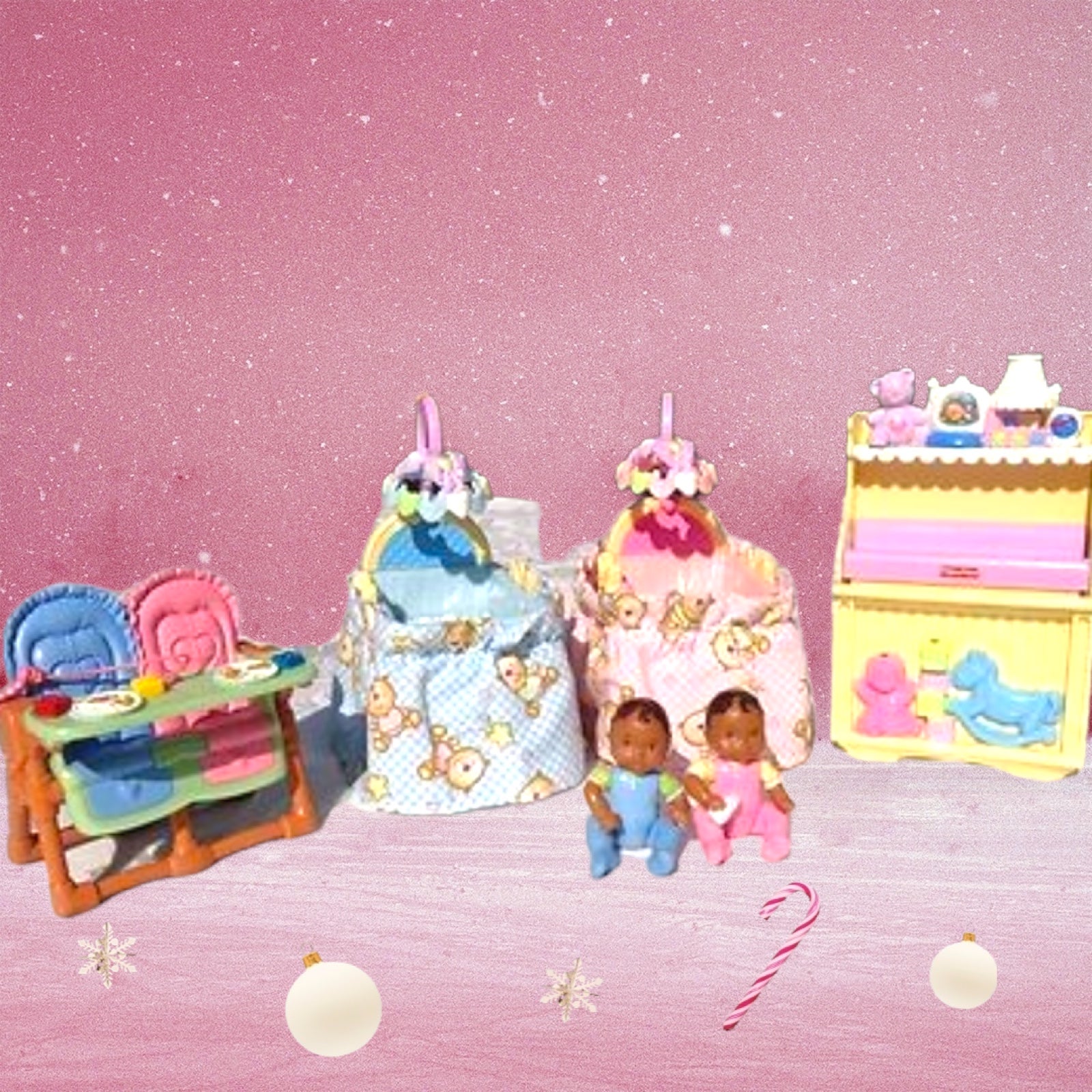 1998 FISHER PRICE african american BLACK LOVING FAMILY DOLLHOUSE lot