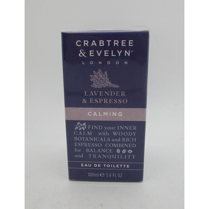 LAVENDER & ESPRESSO Crabtree & Evelyn CALMING Eau de Toilette 3.4 oz.