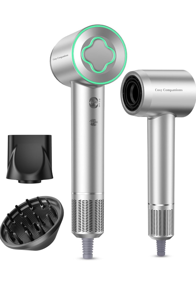 Cosy Compact hair dryer with diffuser and nozzle