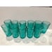 Pioneer woman green water glass tumblers 16 oz/ beautiful set of 11