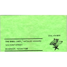 The Shell Lady Natalee Howard Seabrook, Shells By Max Ingham Houston Card SD8-B6