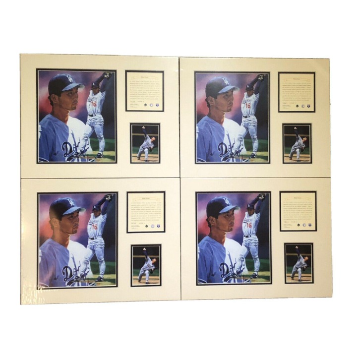 Lot Of 4 Hideo Nomo LA Dodgers Prints