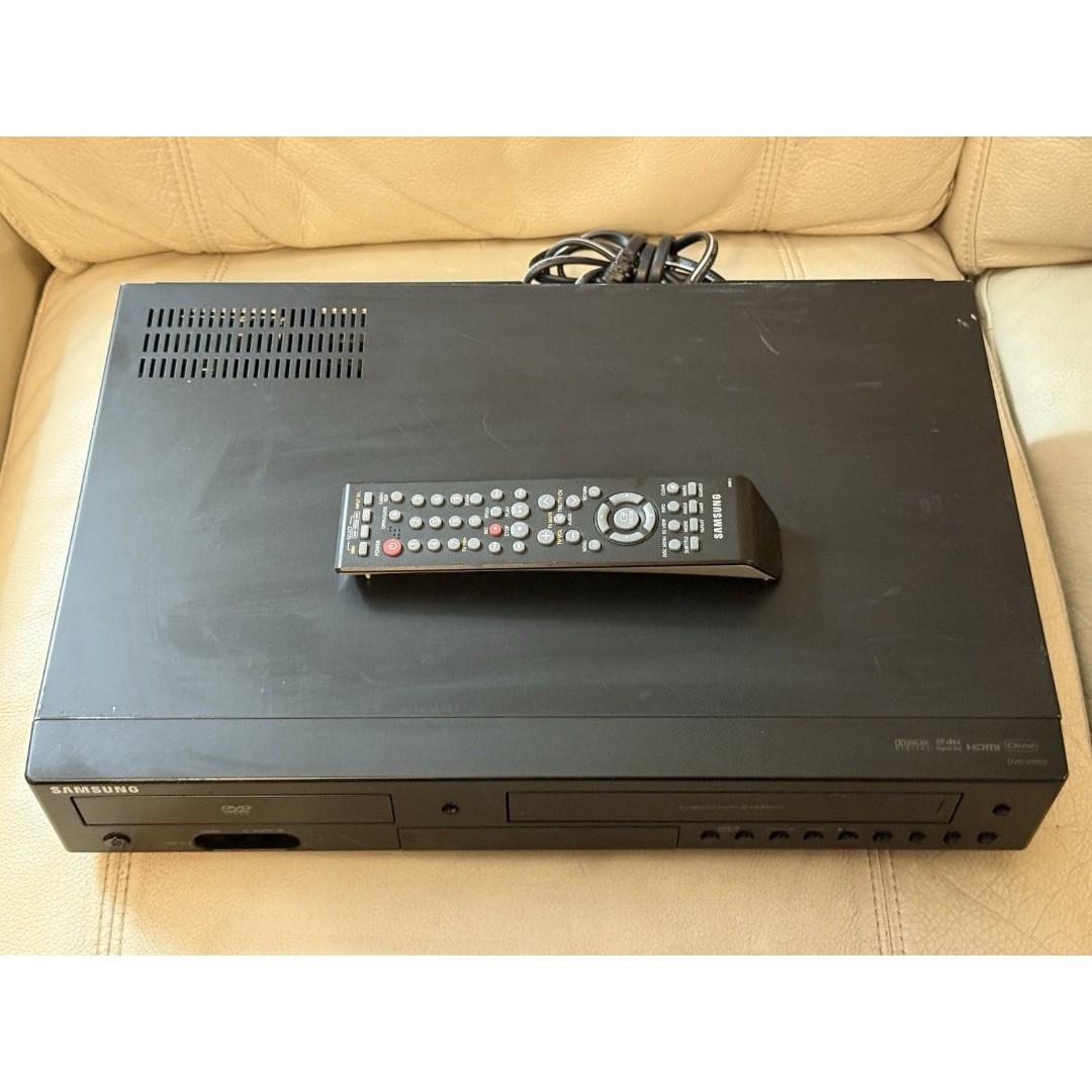 Samsung DVD-V9800 DVD/VHS Combo Player HDMI 4Head Hi-Fi With Remote TESTED
