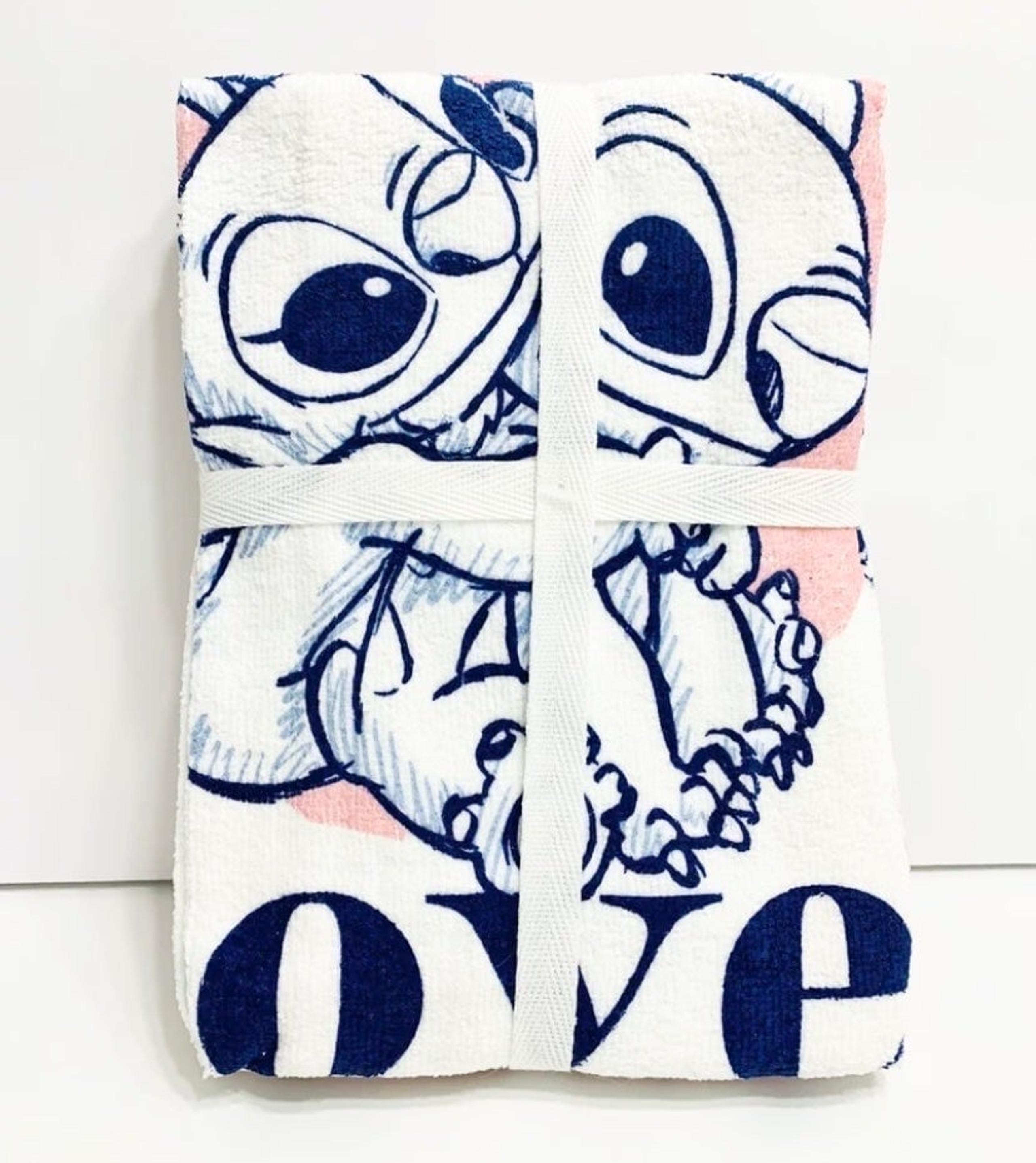 Disney Lilo & Stitch Angel Set of 2 Tea Towels 100% Cotton *Primark*-NEW