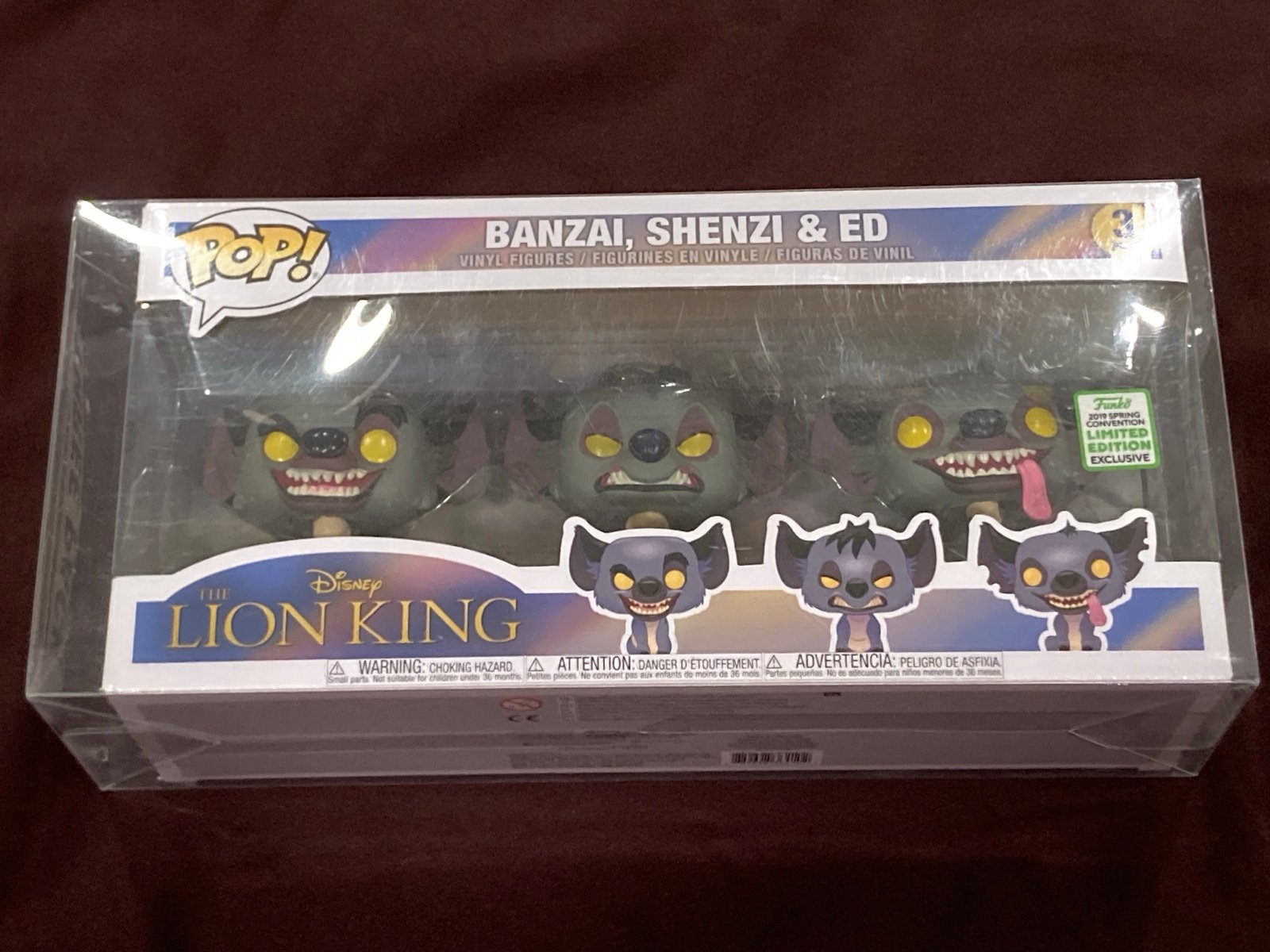 Funko Pop! Disney: Lion King - Hyenas 3 Pack Spring Convention + soft case