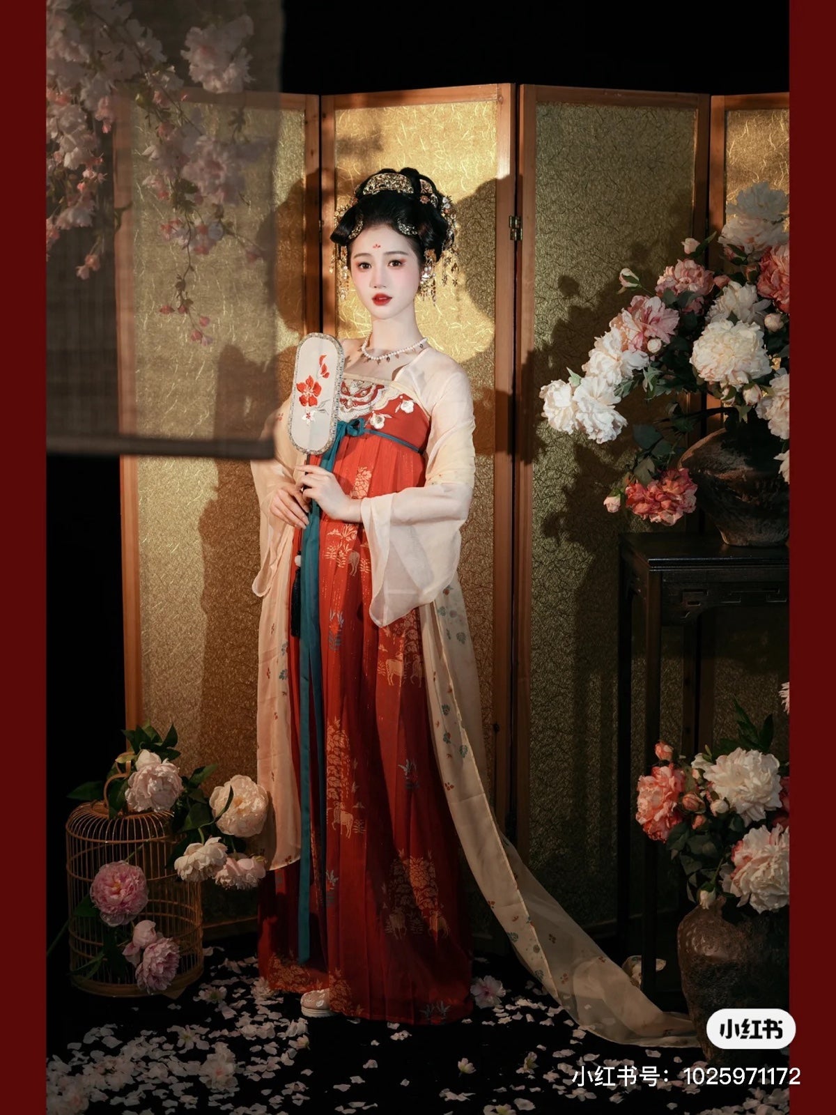 One-piece Hanfu long skirt made in Tang Dynasty size M with Big Sleeve Shirt