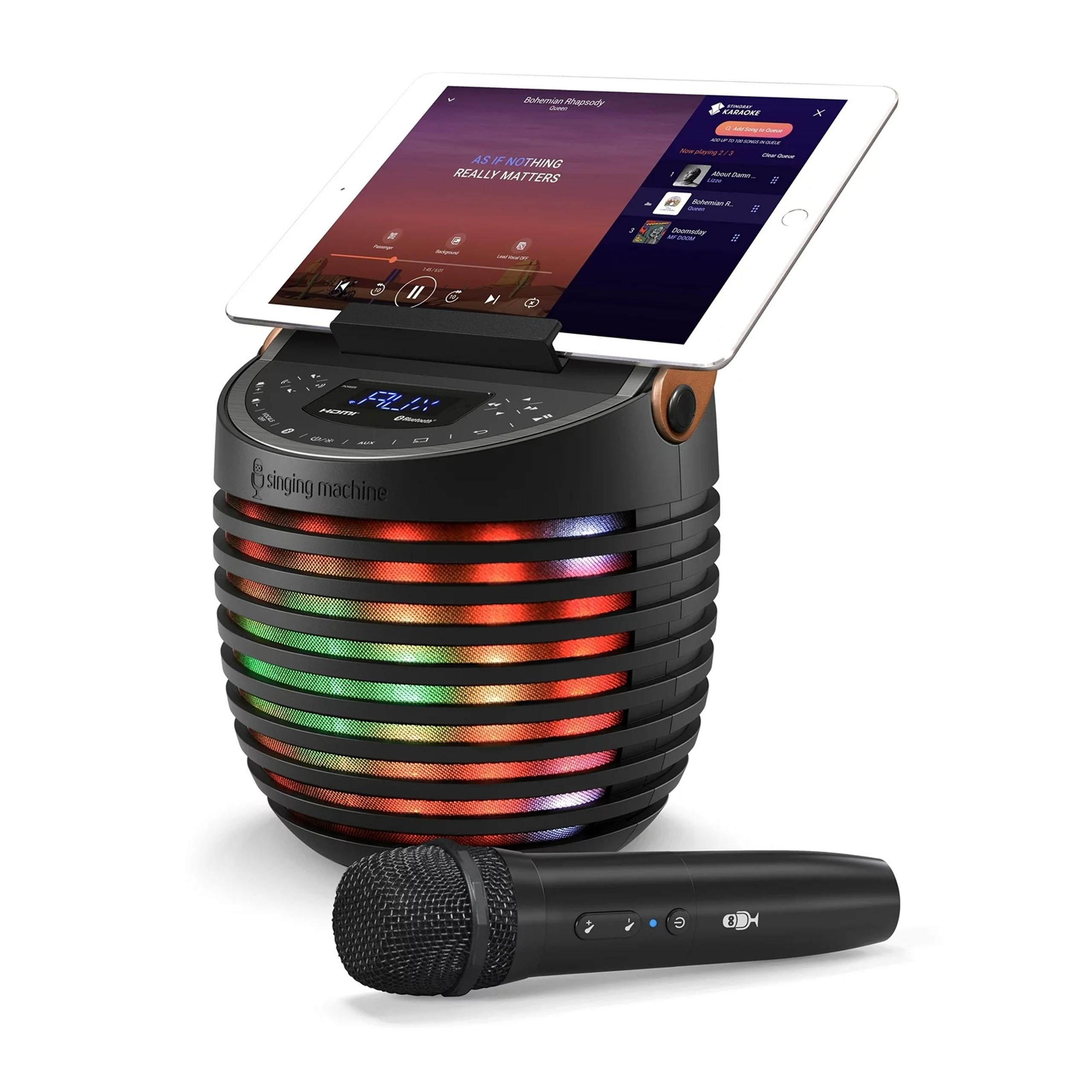SINGCAST Video Casting Karaoke System-Bluetooth, Light Show & Voice Changer-NEW!