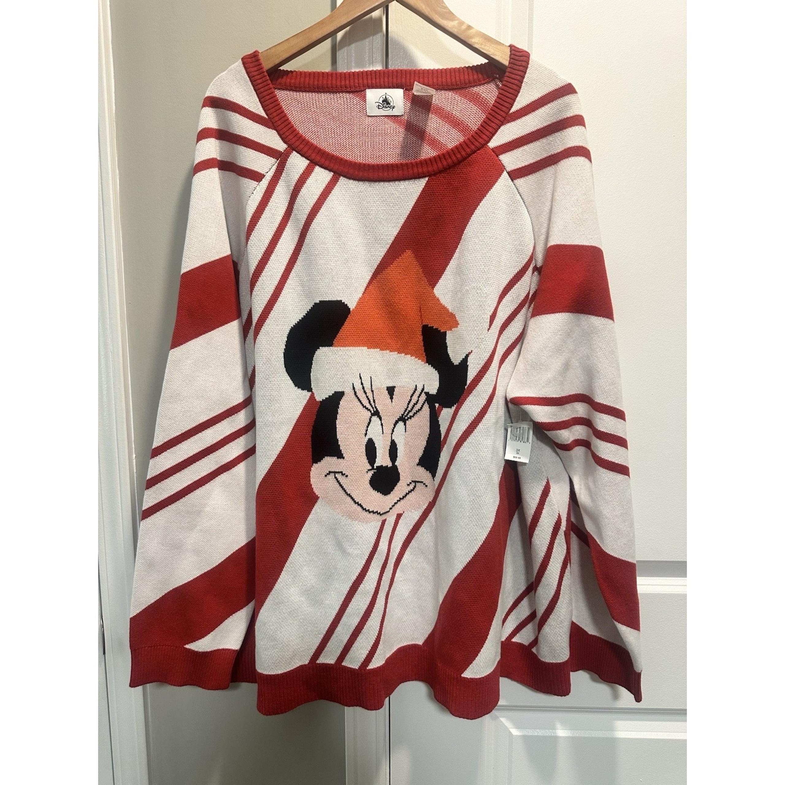 Disney NWT Minnie Mouse Christmas Sweater Santa 3X