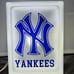 Small N.Y. Yankees Glass Block Lamp
