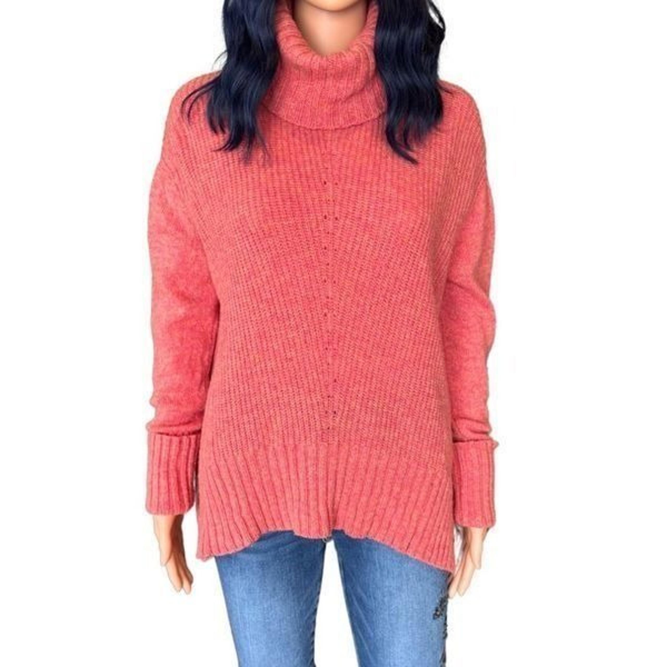 Anthropologie MOTH Fireside Wool Blend Cowl Neck Knit Sweater Size Small