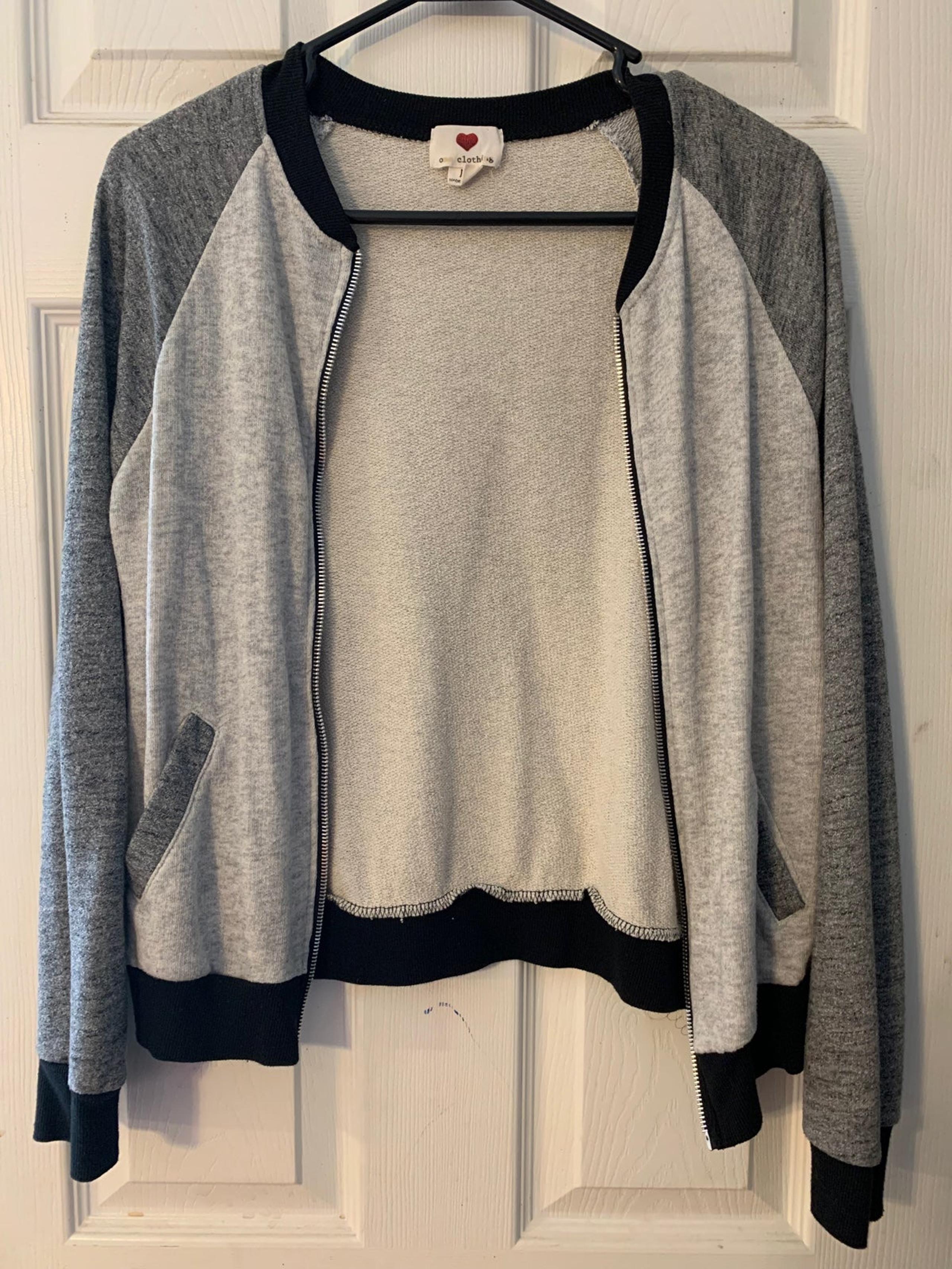 Gray Cardigan / Jacket Size M